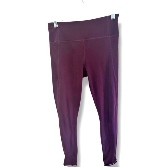 3 for $30 Athleta Purple Leggings with Reflective Hem Drawstring  Size Small - Picture 1 of 8